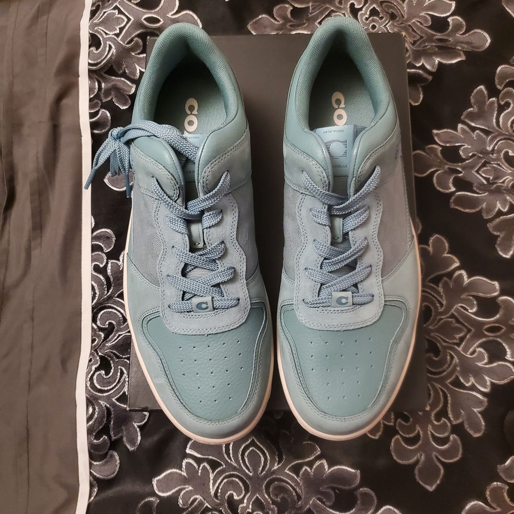 COACH Mens Aquamarine Low-Top Sneakers - Picture 5 of 10